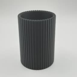 Modern designed Ribbed Pencil Holder, Pencil Cup 3d model