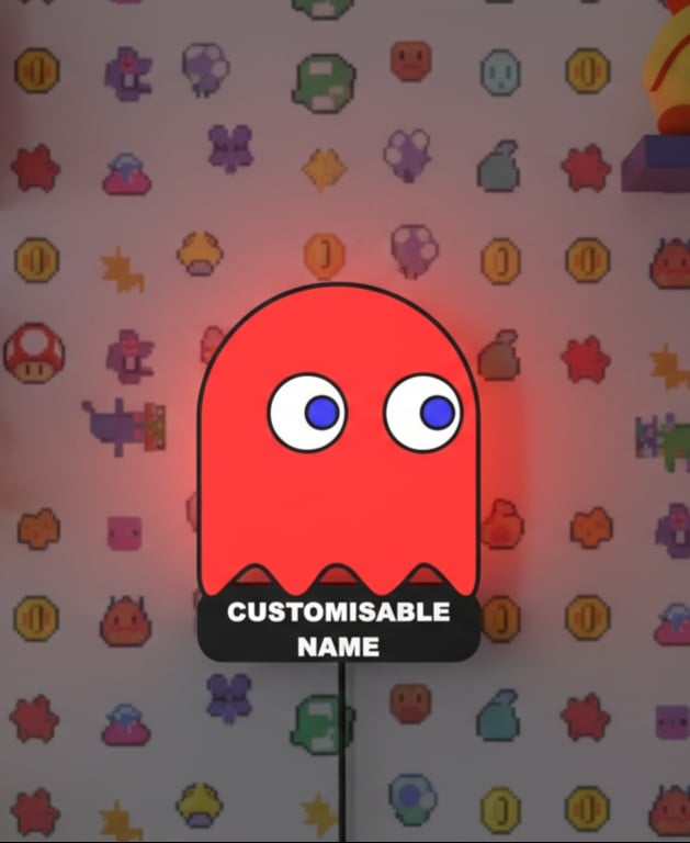 Pac-Man Ghost - LED Strip compatible 3d model