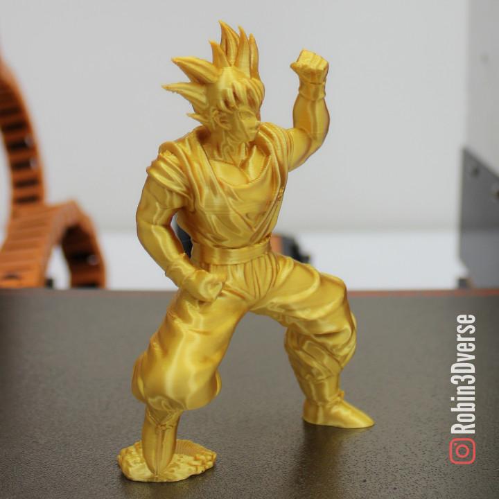 Goku Fight Pose Support Free Remix 3d model