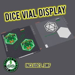 Dice Vial Modular Display - Personal Use 3d model
