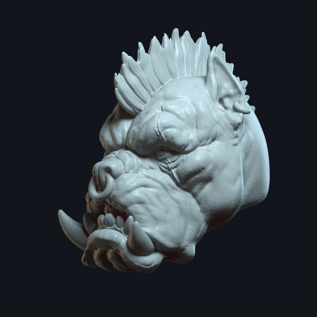 Tarek DreadBone_mohawk.stl 3d model