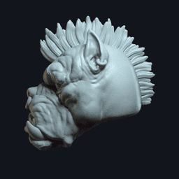 Tarek DreadBone_mohawk.stl 3d model