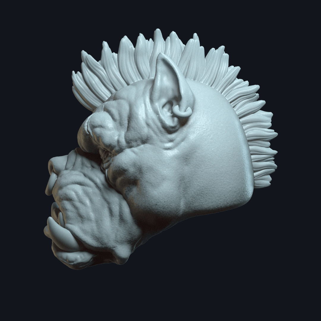 Tarek DreadBone_mohawk.stl 3d model