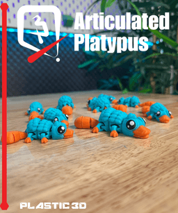 Plastic3D Articulated Platypus 3d model