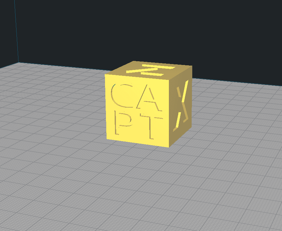 CAPT calibration cube 3d model
