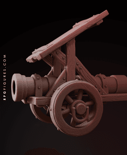 Cannon War Machine - with Free Monsters Series Pdf - Tabletop, RPG, Wargames, Dark Ages 3d model