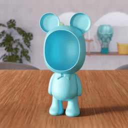 Bear Head Organizer - Character Storage 3d model