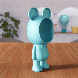 Bear Head Organizer - Character Storage 3d model