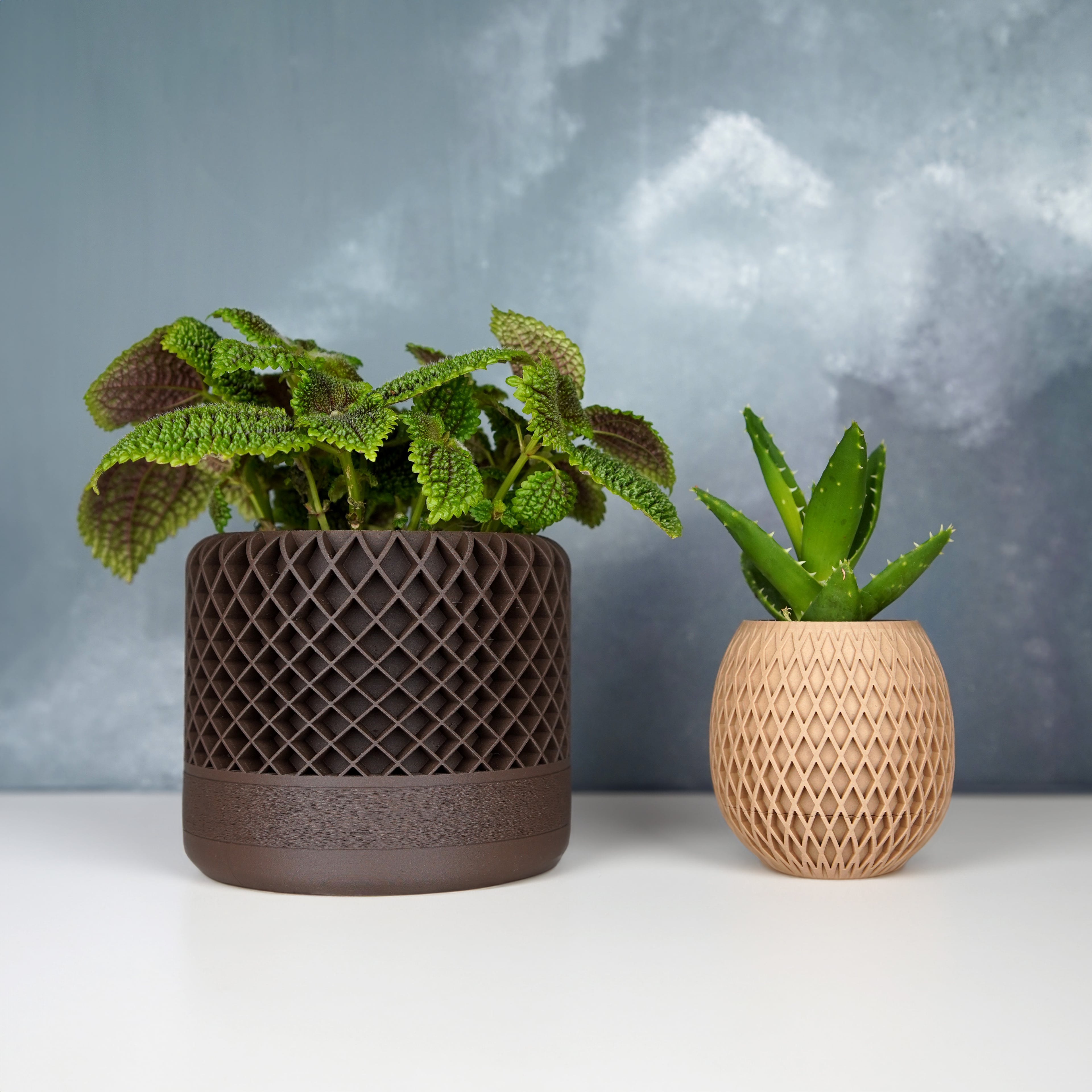 Lattice Planter w. hidden Driptray 3d model