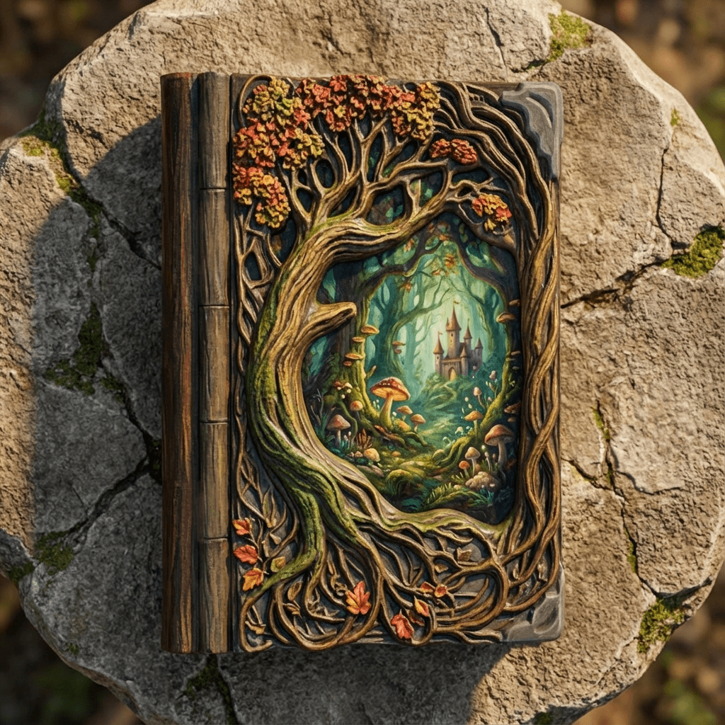 Custom DIY Tree Book Box 3d model