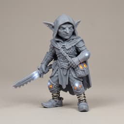 Iris and Orin - Gearblade Skirmisher STL - Vault of the Star Forge Meshy Miniatures 3d model