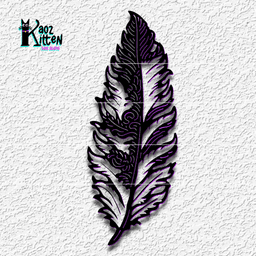 ornate feather wall art native american southwestern decor 3d model
