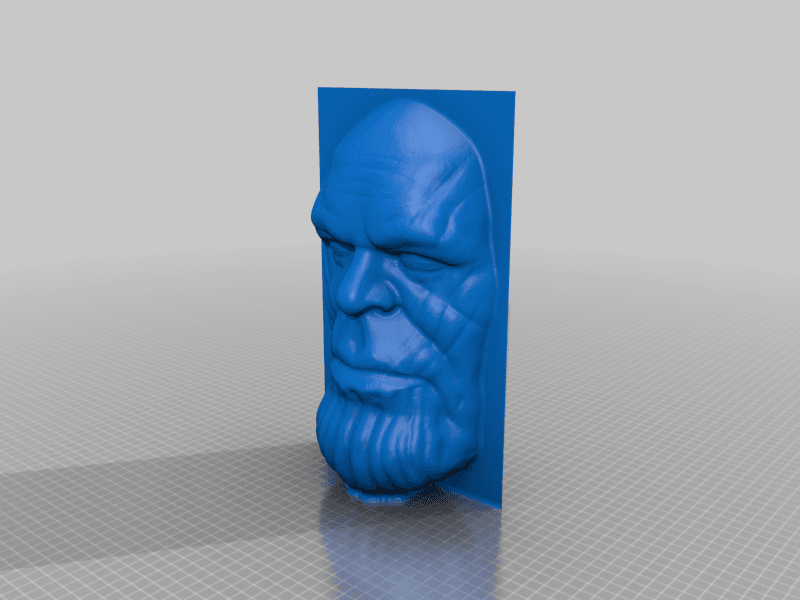 Thanos: 3D Lithophane Following Head 3d model