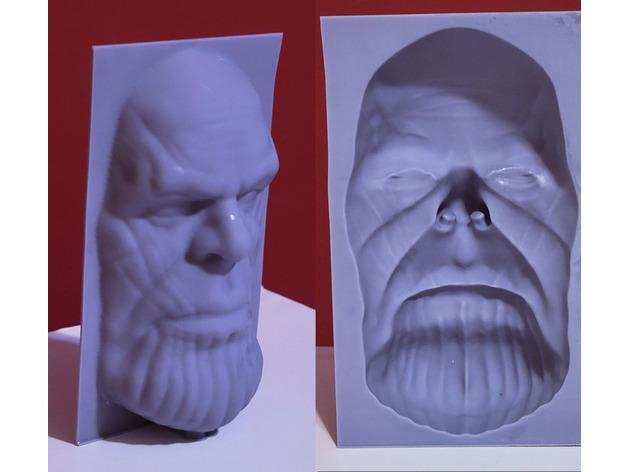 Thanos: 3D Lithophane Following Head 3d model