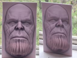 Thanos: 3D Lithophane Following Head 3d model