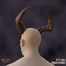 Fantasy Tiefling General Horns Set Baldurs Gate 3 3d model
