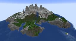 Minecraft Mountain Island IV 3d model