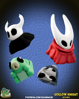 Hollow Knight Keycaps 3d model