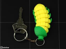 Flexible Corn keychain 3d model
