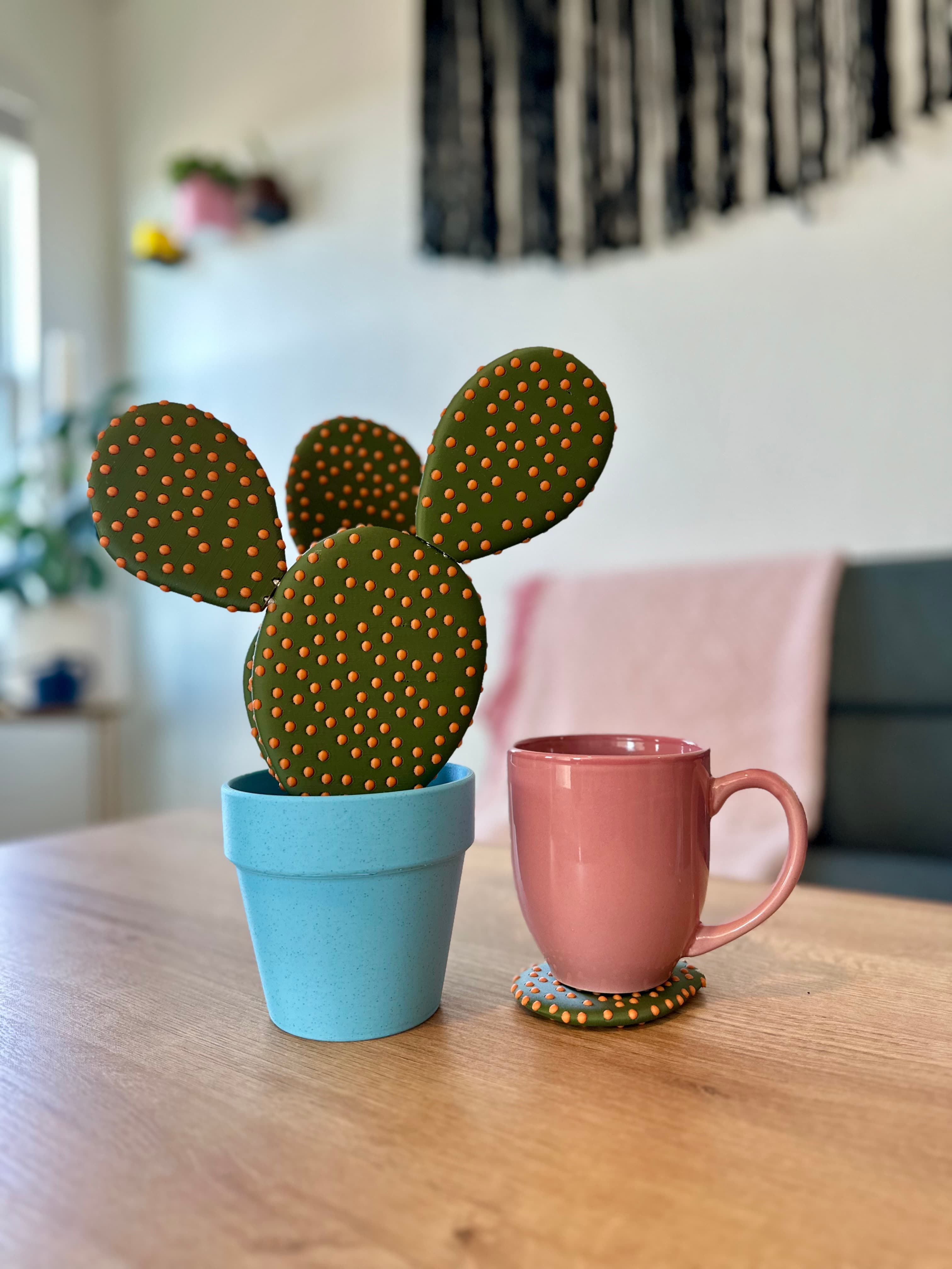 I print so many of these cactus coasters and I love them! The orange/ green are my favorite color combo but they look great in single color too! I will say the multi-color coasters take a long time to print but that’s for obvious reasons.