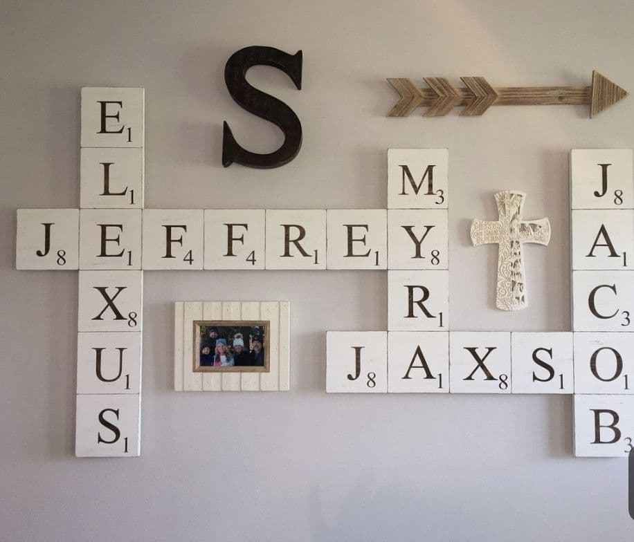Scrabble Tile Home Decor 3d model