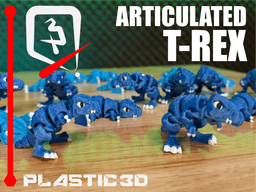Articulated T-Rex — The Desk-Top Predator 3d model