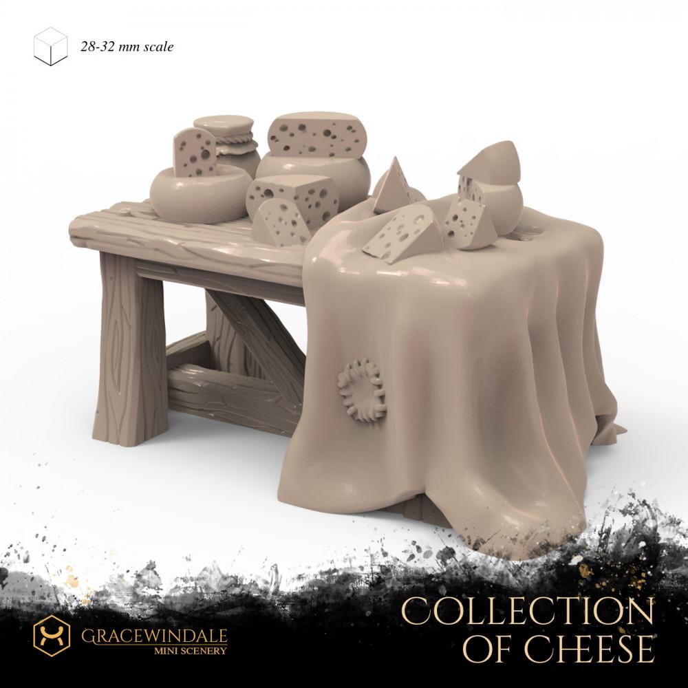 Collection of Cheeses 3d model