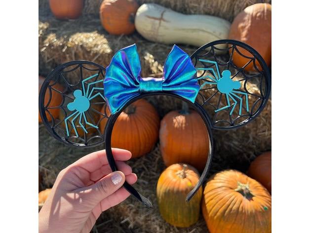 Spider Mouse Halloween Disney Ears 3d model