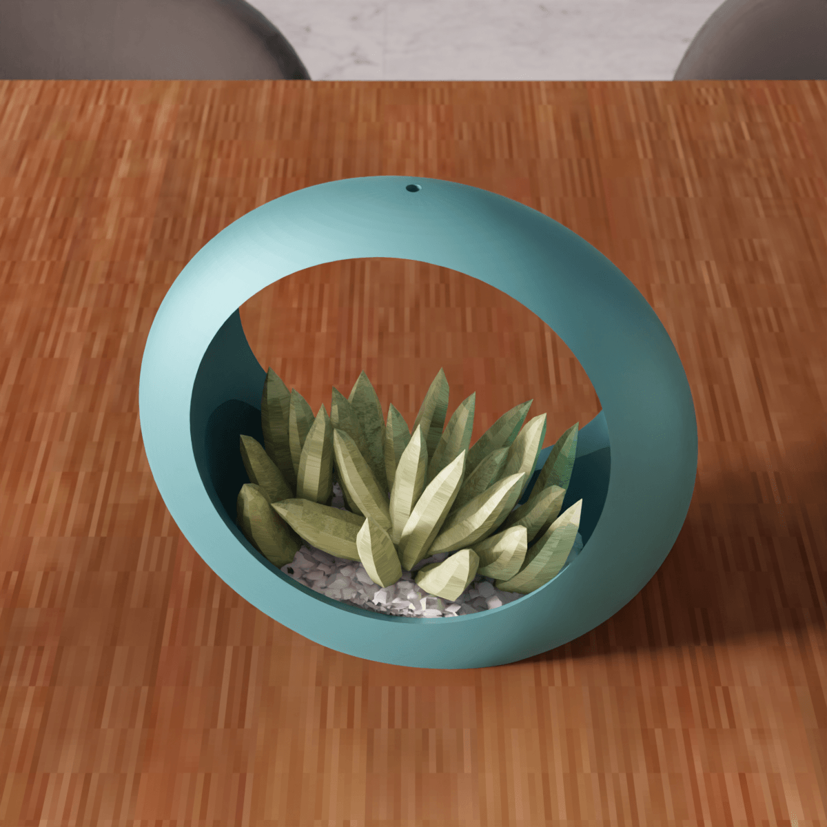 Hollow Ring Planter 3d model