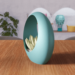 Hollow Ring Planter 3d model