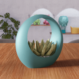 Hollow Ring Planter 3d model