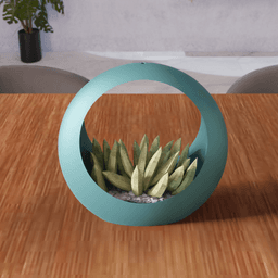 Hollow Ring Planter 3d model