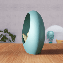 Hollow Ring Planter 3d model