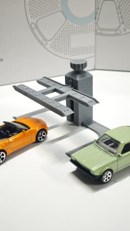 Car Lift Jack Die-Cast | Print‑in‑Place 3d model