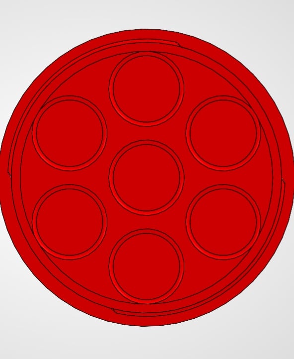 Barbarian Dice Container And Tray Threaded 3d model