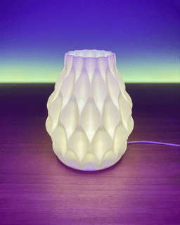Riva Table Lamp – Woven Table Lamp with Curved Surface – Parametric Lamp & 3D Printed Lamp for Home 3d model