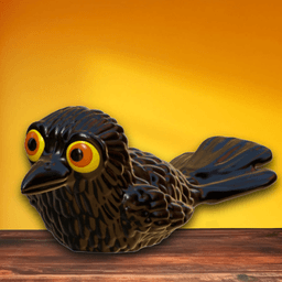 Cuddles the Crow Figurine Halloween Chibi Decor 3d model