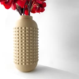 The Verdura Vase, Modern and Unique Home Decor for Dried and Flower Arrangements | STL File 3d model