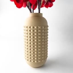 The Verdura Vase, Modern and Unique Home Decor for Dried and Flower Arrangements | STL File 3d model