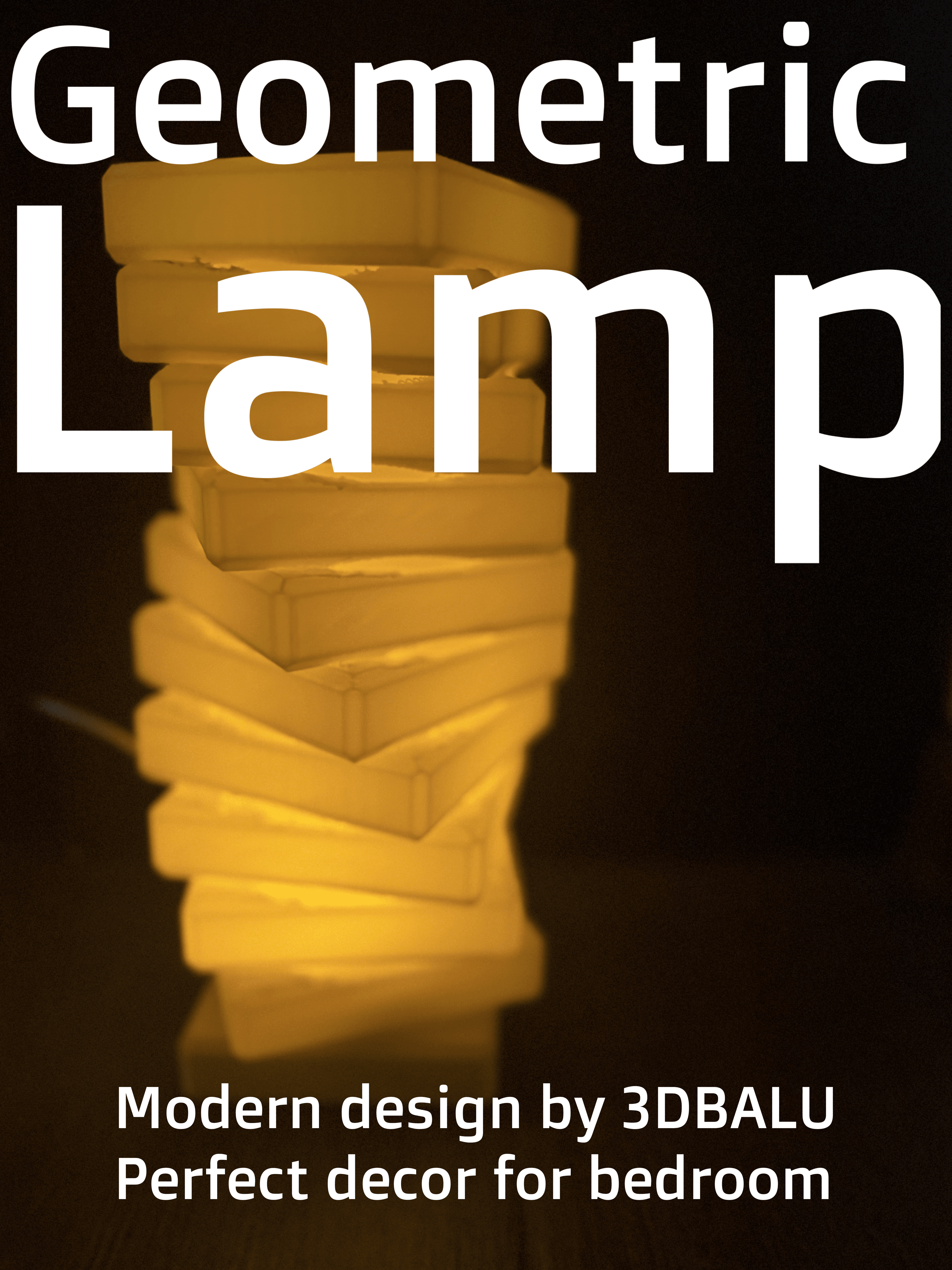 Geometric Lamp 3d model