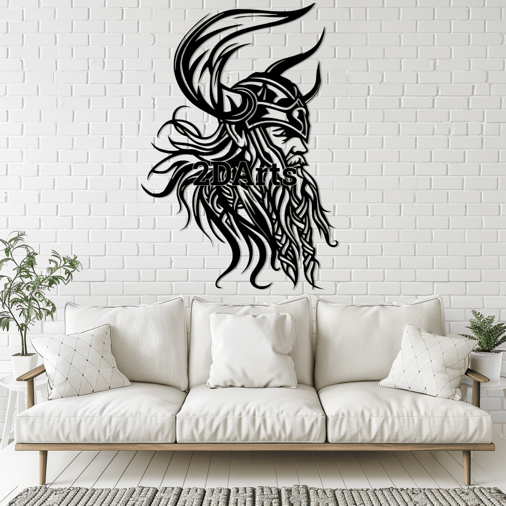 Thor Head 2D Wall Art/Window Art 3d model