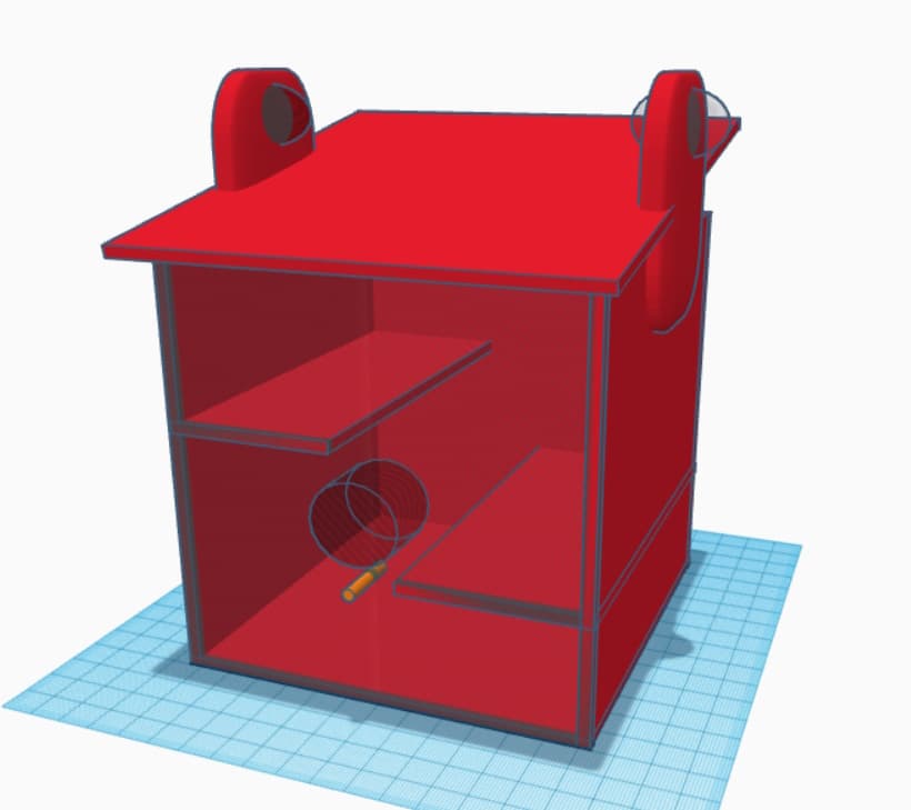 Simple Birdhouse 3d model