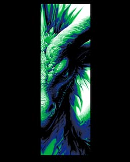 The watchful eye of the sage dragon - Set of bookmarks 3d model