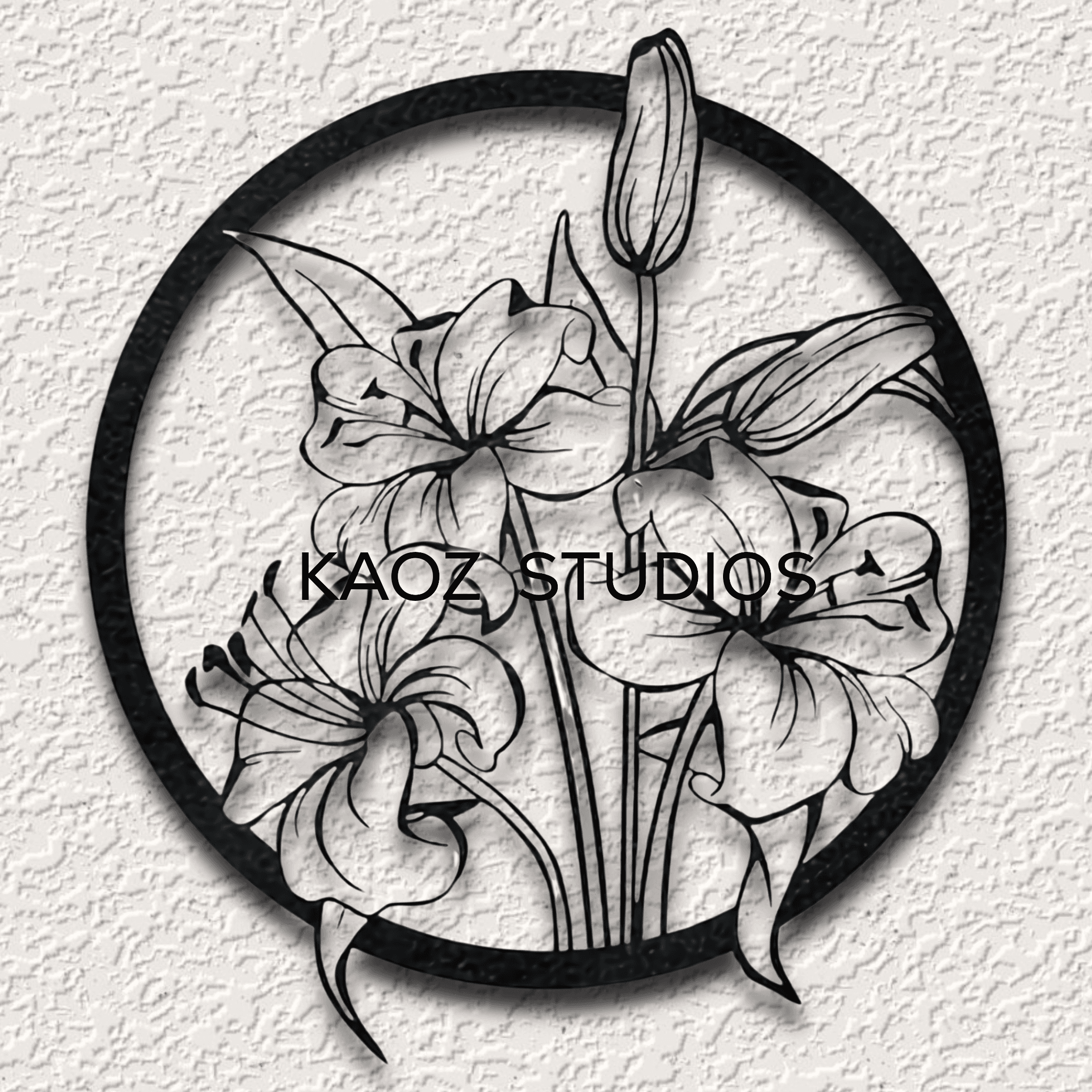 flowers wall art floral wall decor garden decoration 3d model