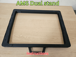 DUAL AMS 1 AND/OR AMS 2 PRO ROLL-OUT STAND 3d model