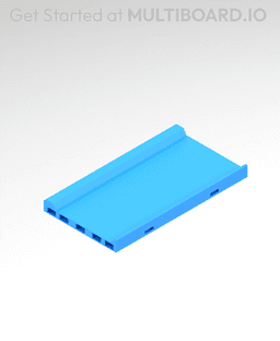 4x2 MU - Center - Modular Bolt-Locked Shelf 3d model