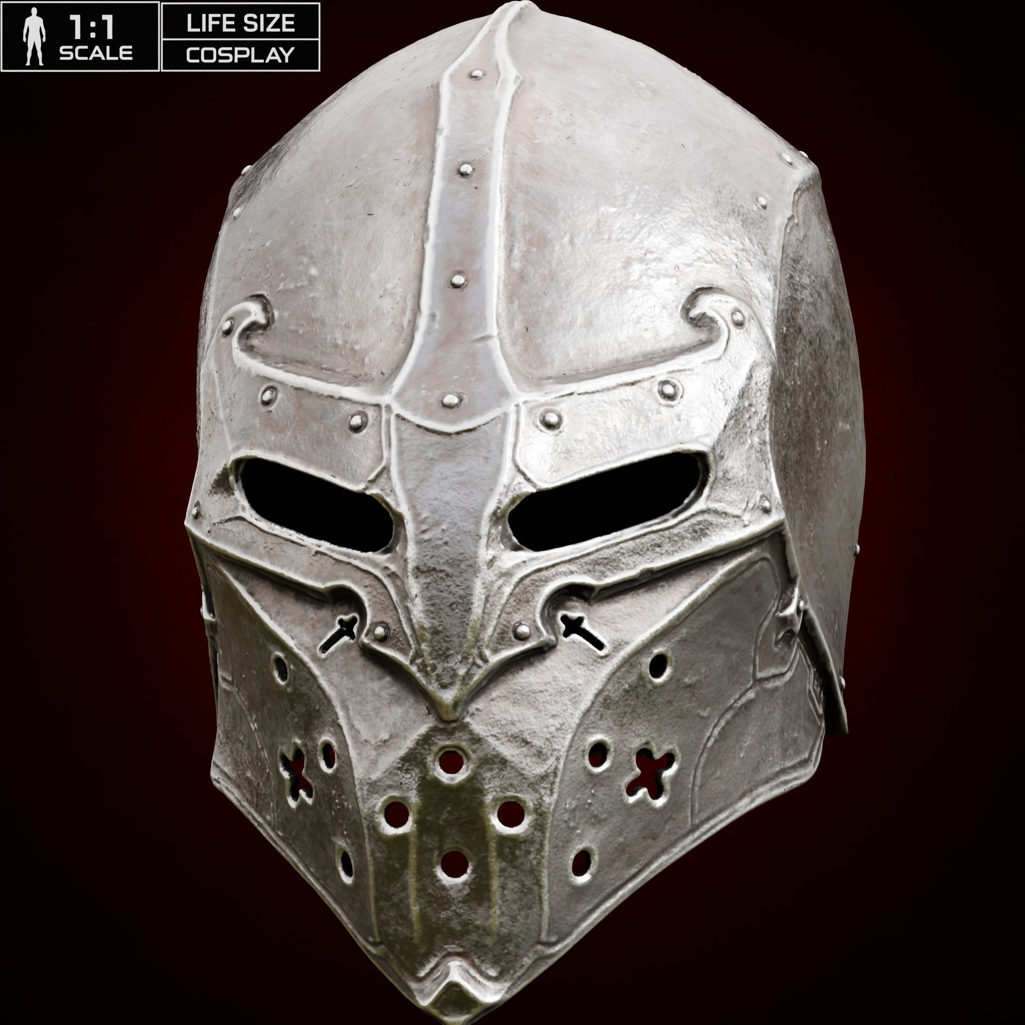 HARROS THE VASSAL HELMET life size - Mortal Shell Fan Art STL 3d model