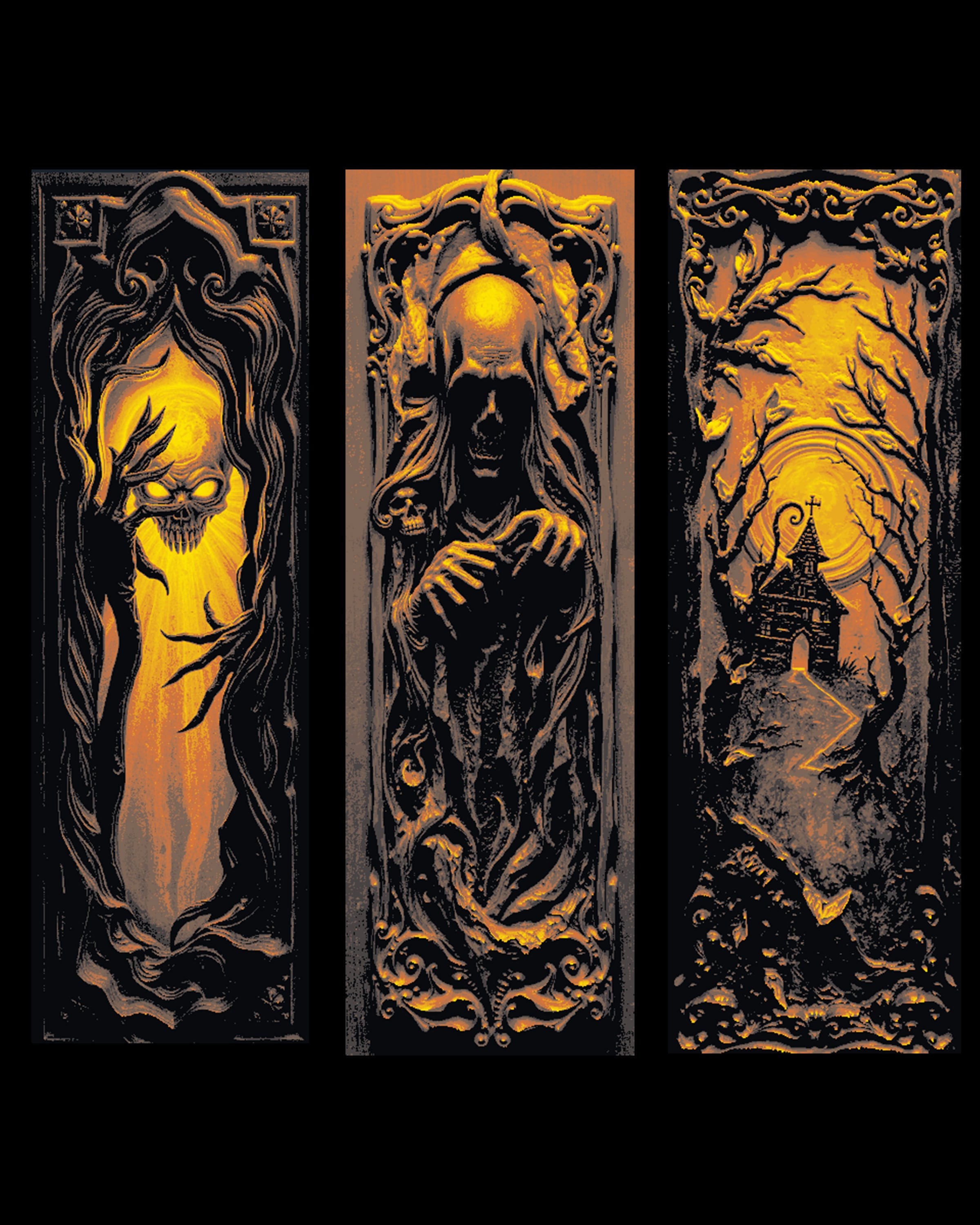 The haunted doorways to other dimensions and fear - Set of bookmarks 3d model