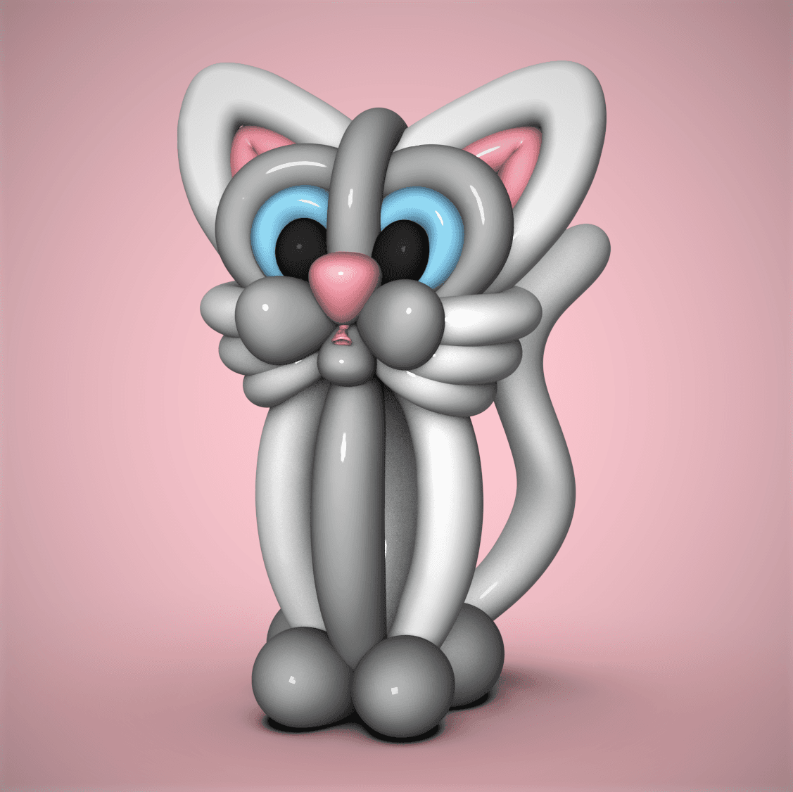 Balloon Cat 3d model