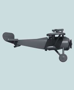 1:144 Nieuport 24bis (Vickers+Lewis) 3d model